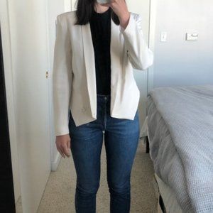 Rebecca Minkoff White Silk Blazer